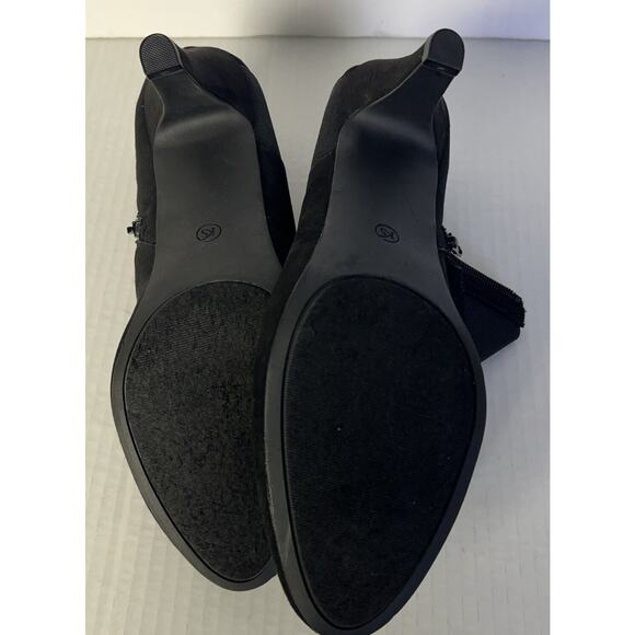 Karen Scott Womens Bryann Fabric Closed Toe Ankle Fashion Boots Black Size 10 M - Picture 5 of 7